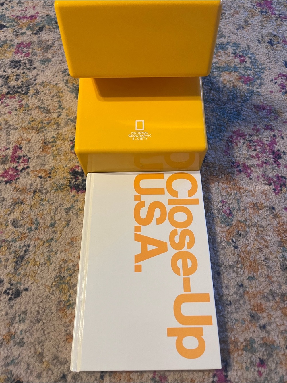 National Geographic Yellow Desk Caddy with Logo - Picture 2 of 8
